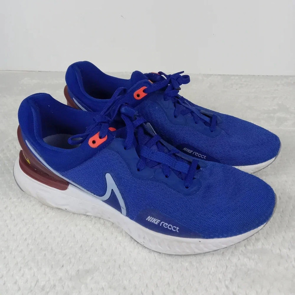 Nike React Miler 3 Shoes Mens Size 7 Blue Running Athletic Sneakers DD04-400 - Picture 1 of 10